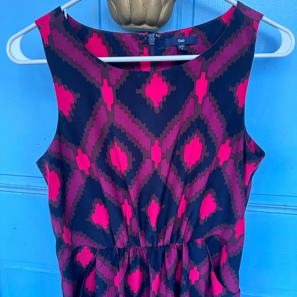 GAP Geometric Ikat Dress with Pockets size 4P
